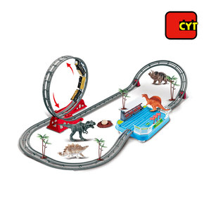 Dinosaurio electrónico mundial de plástico pistas al por mayor tren de juguete para los niños diy - Product Image 1