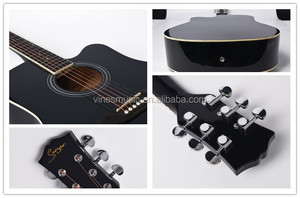 China <span class=keywords><strong>precio</strong></span> <span class=keywords><strong>de</strong></span> fábrica económico principiante Starter pack folk guitarra acústica kit - Product Image 3