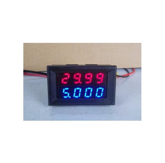 BY42A DC Цифровой Вольт-Амперметр DC0-200V измеритель напряжения
