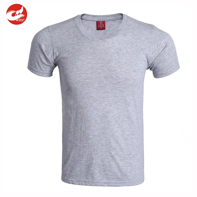 Venta al por mayor 100% de algodón de diseño en blanco de los hombres t camisa casual cómodo Deporte Camiseta de cuello redondo, camiseta