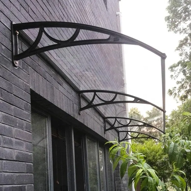 Tende da sole in alluminio con tetto a pioggia per balcone ad arco commerciale