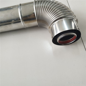 Kit de Tubería de <span class=keywords><strong>Chimenea</strong></span> Coaxial de <span class=keywords><strong>Acero</strong></span> <span class=keywords><strong>Inoxidable</strong></span> para Caldera de Gas, Suministro de Fábrica, 100/60 mm - Product Image 2