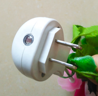 Veilleuse LED en forme de champignon à changement de couleur avec capteur de lumière, design moderne en ABS, éclairage mural décoratif écologique
