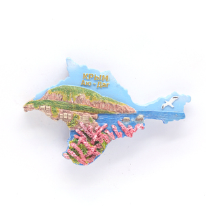 3D магнит на холодильник в форме карты, туристические сувениры, полимерный магнит на холодильник, украшение для дома и кухни - Product Image 2