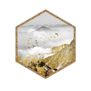 Main feuille mur maison décoration imprimer murale <span class=keywords><strong>peinture</strong></span> cadre de moulage pour les œuvres d'art monté - Product Image 5