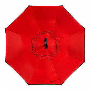 Stock Personnalisé Double Couche À <span class=keywords><strong>L</strong></span>'envers C Forme Poignée inversée Parapluie Inversé avec logo imprimé - Product Image 3
