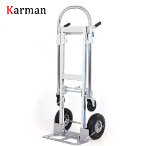 Carretilla de Mano de Aluminio HT1813, Carretilla de Plataforma Plegable de Cuatro Ruedas con Opciones de Personalización OEM - Product Image 1