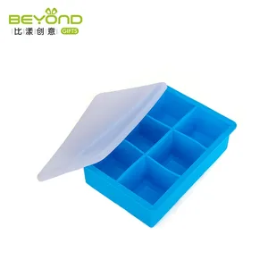 Plástico ecológico gran cubo de hielo con tapa