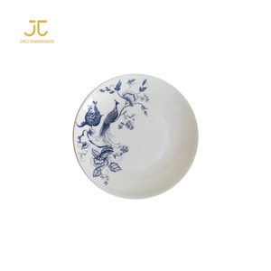 JC azul vajilla china vajilla placa del cargador para restaurante, idea de regalo para la habitación - Product Image 6