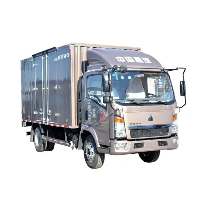 Sinotruckホット販売6ホイール4500キロボックスバンライトトラックため乾貨物輸送