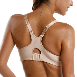 <span class=keywords><strong>Reggiseno</strong></span> sportivo senza imbottitura con design racerback, realizzato su misura per yoga e corsa, elevato sostegno, traspirante - Product Image 4