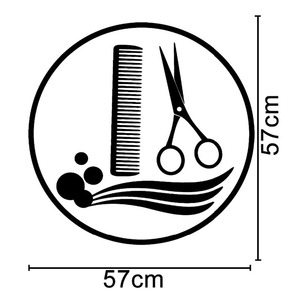 Auto adesivo in vinile autoadesivo della parete per il salone di bellezza dei capelli - Product Image 4