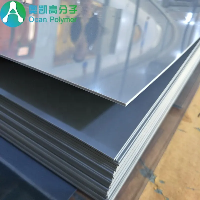 4x8 Rigid Plastic Grey PVC Sheet 2mm PVC Panel