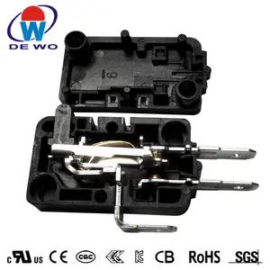 factory machinery micro switch 3 terminas black color with stainless roller 16A 20A microswitches for householder appliances