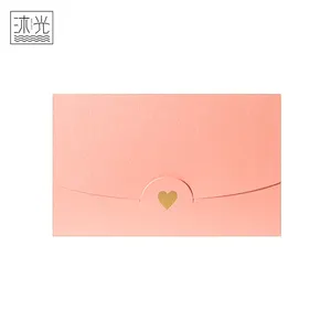 Оптовые продажи розовый маленький конверт-Оптовая продажа, декоративный маленький бумажный конверт розового цвета в форме сердца для подарочной карты