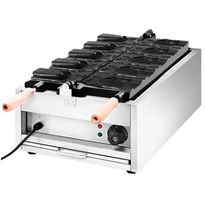 Macchina per Taiyaki 110V, Apparecchio per Pancake a Forma di Pesce e Coni Gelato, Novità per Uso Domestico o Ristorante - Product Image 1