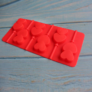 Toptan yapışmaz modülü silikon kek 12 mağaralar yuvarlak çiçek kedi pençe inek şekli lolipop çikolata modülü - Product Image 5