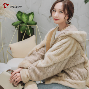 Barato precios de descuento estilo coreano mujeres <span class=keywords><strong>abrigo</strong></span> de invierno las mujeres Natural <span class=keywords><strong>abrigo</strong></span> de piel de visón - Product Image 5