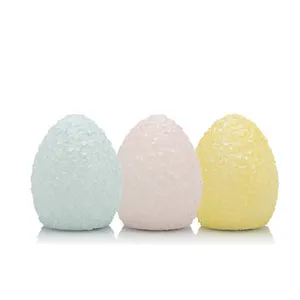 real wax easter eggs candle light