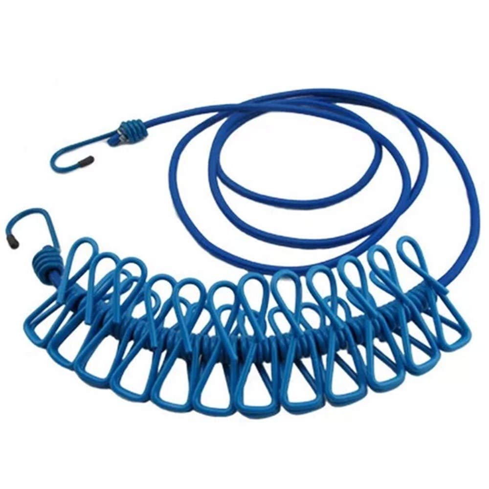 Эластичная противоскользящая веревка для стирки белья с 12 зажимами портативная Выдвижная ветрозащитная веревка для стирки для путешествий кемпинга