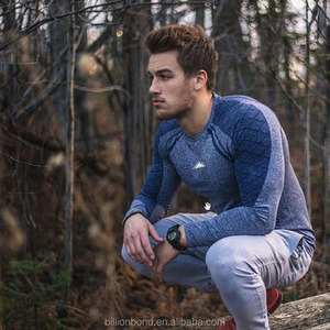 Personalizada natural elástico ropa de fitness <span class=keywords><strong>sin</strong></span> costura de los hombres de impresión t <span class=keywords><strong>camisa</strong></span> - Product Image 3