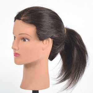 Venta al por mayor 100% cabeza de Maniquí de cabello humano peluquero cabeza de <span class=keywords><strong>muñeca</strong></span> cabeza de entrenamiento peluquero - Product Image 2