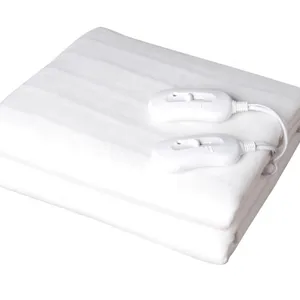 מכירה לוהטת 100% פוליאסטר רחיץ כפול חשמלי מיטת חם חשמלי שמיכת חימום שמיכת תחת שמיכה