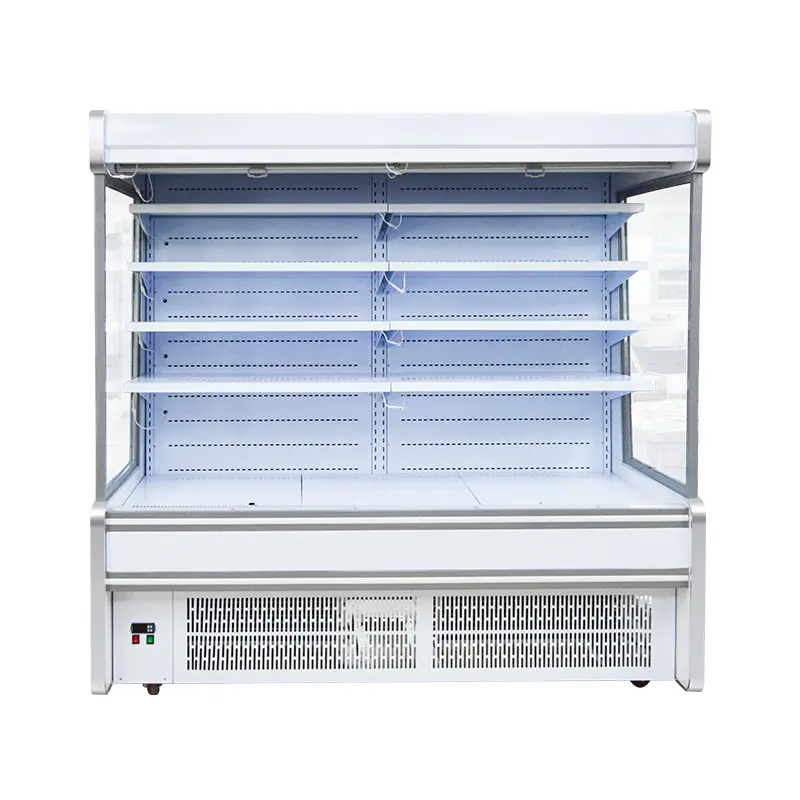 Commerciale in posizione verticale verdura frigorifero frutta display frigorifero