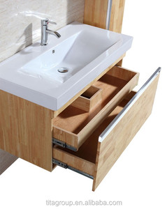 Tocador de baño de madera maciza con fregadero Mueble de baño Unidad de muebles T9002 - Product Image 4