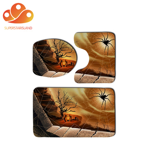 De moda pp 3 pieza suave anti-slip de baño alfombras alfombra de <span class=keywords><strong>juego</strong></span> de halloween - Product Image 4