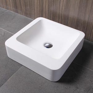 Mate brillante forma cuadrada de superficie sólida acrílico Artificial piedra <span class=keywords><strong>lavabo</strong></span> <span class=keywords><strong>encimera</strong></span> - Product Image 1