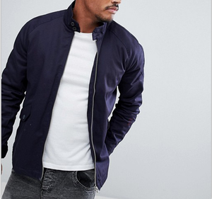 2018 ropa Casual Reglan manga hombres azul cremallera bombardero <span class=keywords><strong>chaqueta</strong></span> para el invierno - Product Image 4