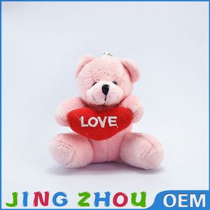 Professionnel personnalisé mini rose coeur ours de voiture ornements en peluche jouets - Product Image 6