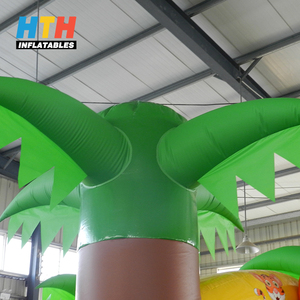 Los niños juguetes inflables <span class=keywords><strong>selva</strong></span> <span class=keywords><strong>Tropical</strong></span> aire gorila Palm árbol castillo inflable para la venta - Product Image 4