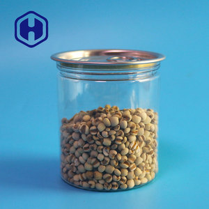 307, 401, 502 pop top vacía de plástico transparente tapa abre fácil de embalaje final de atún pet latas para conservas - Product Image 2