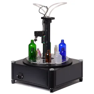 Portable 10ml Bottle Perfume Filling Machine AM-SF-1 Compact Digital Control Pump Liquid Filling Machine Glass/ Plastic 20 BPM