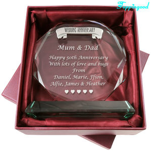 De cristal de <span class=keywords><strong>Jade</strong></span> de premio trofeo para el aniversario de boda recuerdo - Product Image 2