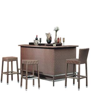 Industrial Outdoor PE Rattan Contemporary Bar Furniture Sets with <strong>Table</strong> <strong>and</strong> <strong>High</strong> <strong>Stool</strong> - Product Image 2