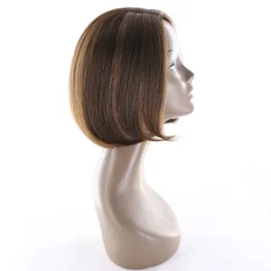 New Design Straight Short Bob Wig 100%Human Hair Wig Brown Color Suitable for all Women