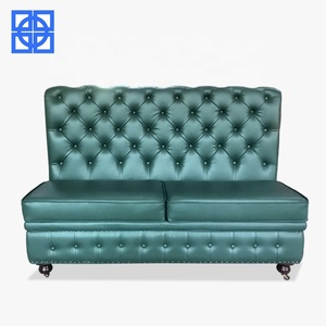 Francés personalizado KTV Karaoke <span class=keywords><strong>Bar</strong></span> muebles de cuero verde suave cómodo sofá Booth para restaurante con <span class=keywords><strong>el</strong></span> precio - Product Image 2
