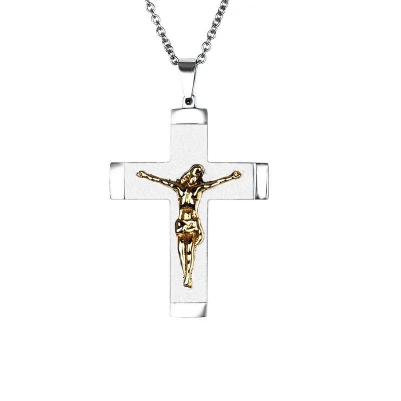 Colgante de collar personalizado con cruz de Jesús, piedras preciosas, corazón, Buda, hombre, concha de dragón, mujer