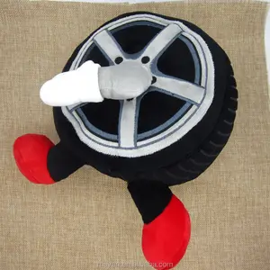 רכב גלגל צמיג בובת צעצועי קטיפה כרית כרית 18 cm MV80012