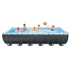 Piscina <span class=keywords><strong>Rectangular</strong></span> Elevada <span class=keywords><strong>Intex</strong></span> 26364 Nueva de Fábrica, Piscina Elevada de PVC con Marco Metálico para Familias - Product Image 1