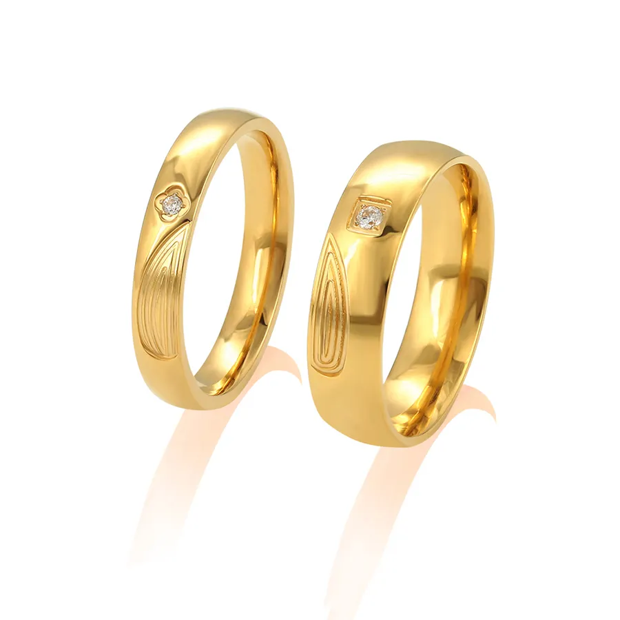R-122 xuping सरल शैली अंगूठी सेट, 24k सोने के रंग के छल्ले, सबसे अच्छा उपहार अंगूठी लड़कियों के लिए सेट