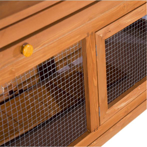 Jaula <span class=keywords><strong>de</strong></span> cría <span class=keywords><strong>de</strong></span> conejitos <span class=keywords><strong>de</strong></span> madera, moderna, productos para mascotas para interior y exterior, 2 niveles - Product Image 5