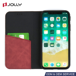 Pour <span class=keywords><strong>iPhone</strong></span> X <span class=keywords><strong>Xs</strong></span> <span class=keywords><strong>Max</strong></span> Cas Meilleure Vente Flip En Cuir Logo Personnalisé Cas de Téléphone portable Fabricant - Product Image 3