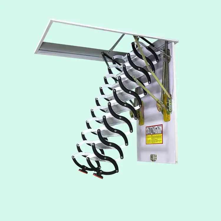 Распродажа, комбинированная Расширенная чердачная лестница из углеродистой стали с поручнями