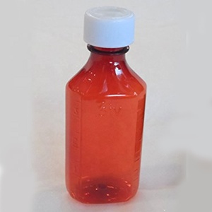 CR Caps-botella de plástico Ovalada para farmacia, botella de medicina líquida de 4OZ con marca de <span class=keywords><strong>garrapatas</strong></span> - Product Image 2