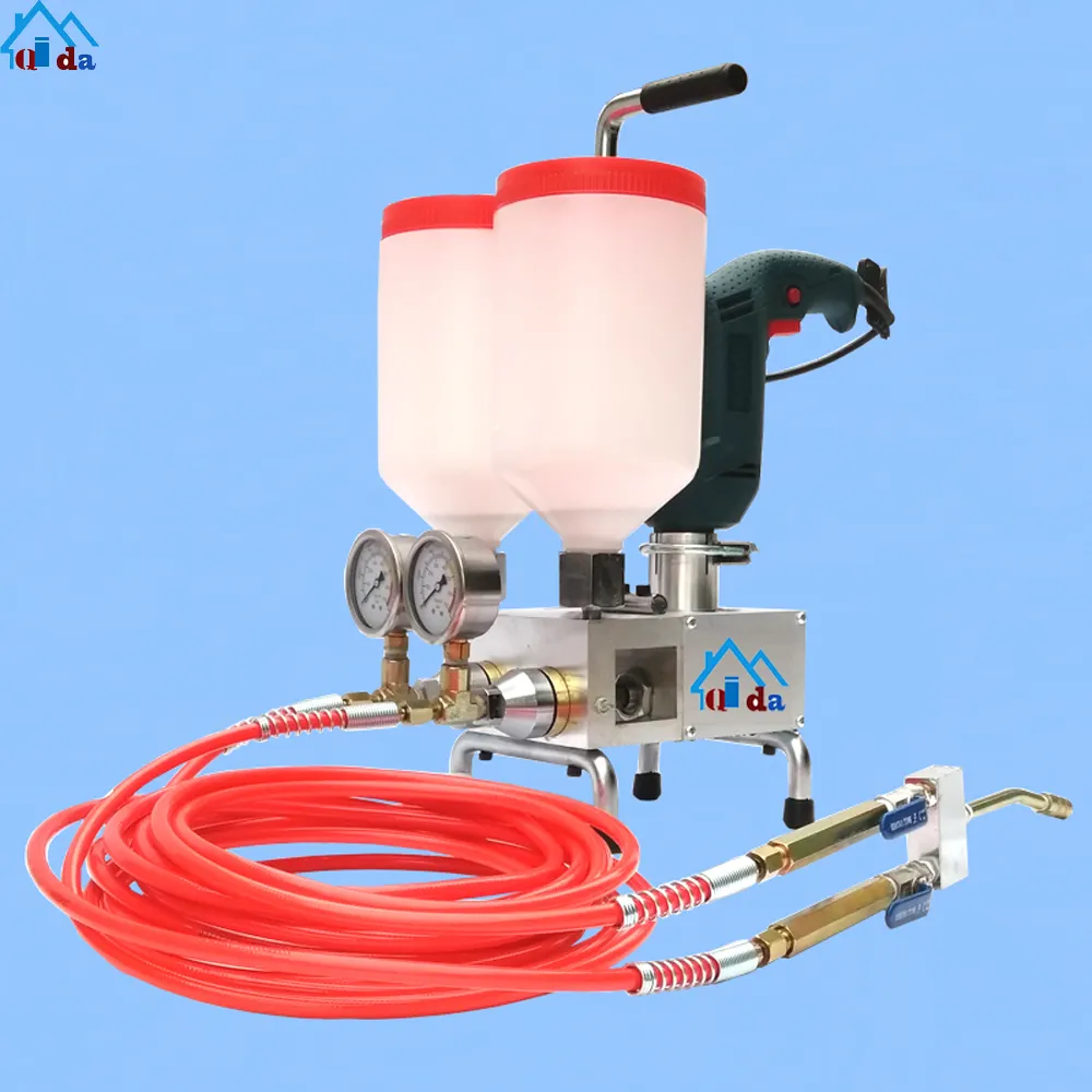 Hoge druk twee-component water-curing grouting machine acrylaat materiaal acrylaat perfusie inpluggen machine