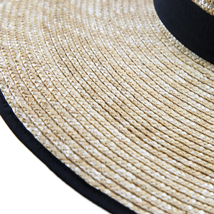 Wholesale <strong>Ladies</strong> Floppy <strong>Summer</strong> Straw Fedora <strong>Hat</strong> Large Wide Brim Boater <strong>Hat</strong> for Travel Fishing Cycling Custom Logo Ribbon - Product Image 3